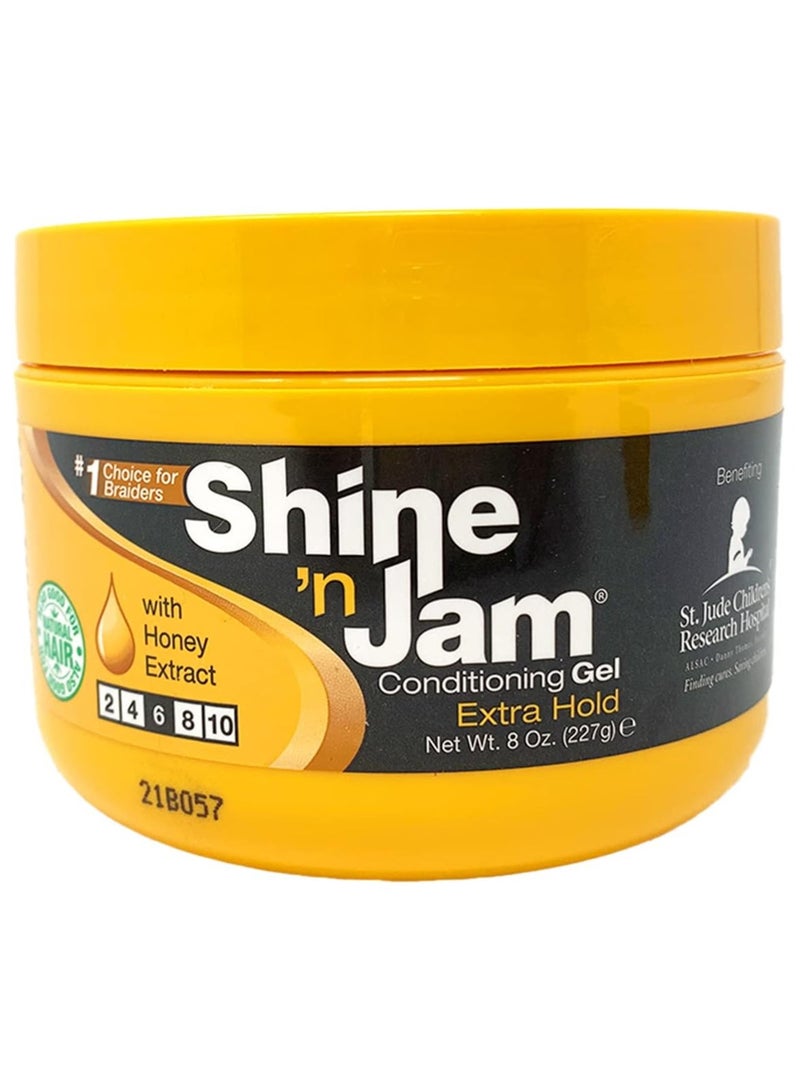 Shine 'n Jam Shine N Jam Conditioning Gel Extra Hold 227gm - Image 1